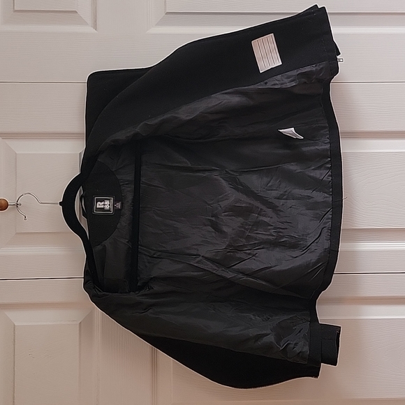 Girls Rothschild Black and Grey Moto Winter Coat - Picture 4 of 5